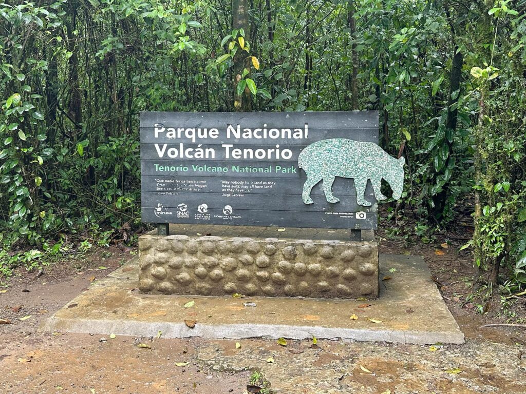 テノリオ火山国立公園の入り口